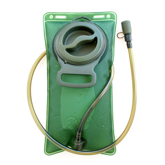 2L Hydration Bladder for Hiking Backpack Leak Proof Water Reservoir Military Green 2 Liter