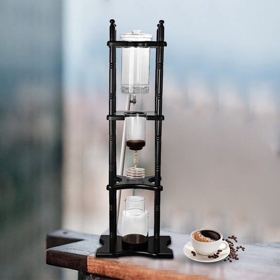 2L Ice Dripper Coffee Maker with V-shaped Spout, Cold Brew Coffee Tower for Coffee Shop