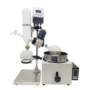2L Lab Rotary Evaporator Manual Lifting Evaporator with 15L Water Circulating Vacuum Pump 110V