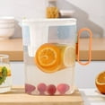 thumbnail image 1 of 2L Large Capacity Clear Plastic Pitcher with Lid, Juice Pitcher Plastic Cold Kettle Water Bottle Plastic Tea Clear Water Pitcher with Handle for Cold Lemonade Juice - Pitchers for Drinks Party, 1 of 8