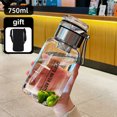 thumbnail image 1 of 2L Large Capacity Glass Water Bottle Transparent Milk Juice Cup Outdoor Portable Leakproof Drinkware Tea Water Glass Bottle 2L (750ml,750-2000ml), 1 of 7
