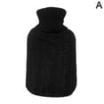 2L Large Hot Water Bottle Quality Hot Water Bottles With Soft KnittedCoverBag B6Q5