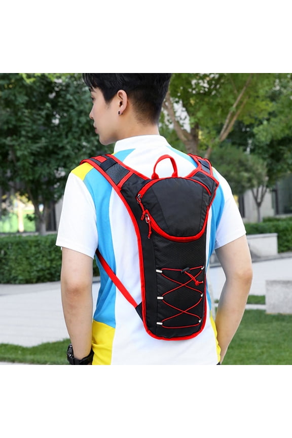 2L Lightweight Running Backpack Outdoor Sports Trail Racing Marathon Hiking Fitness Bag Hydration Vest Pack(Red)