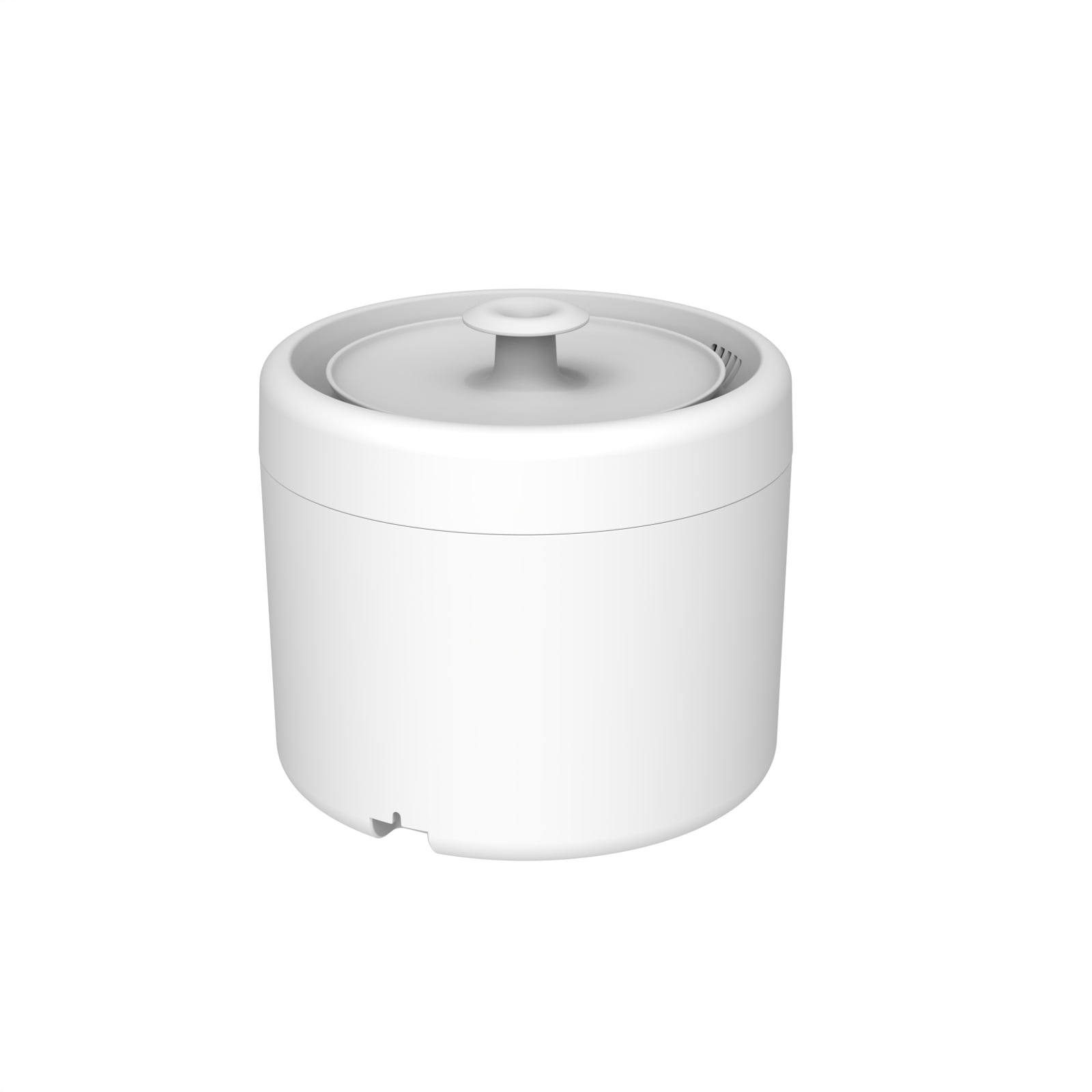 2L Pet Water Fountain, Automatic Circulating Cat Water Fountain with Quiet Pump, Visible Water Level, Easy to Clean, BPA-Free, White, for Cats and Small Dogs, 6.5"x6.1"