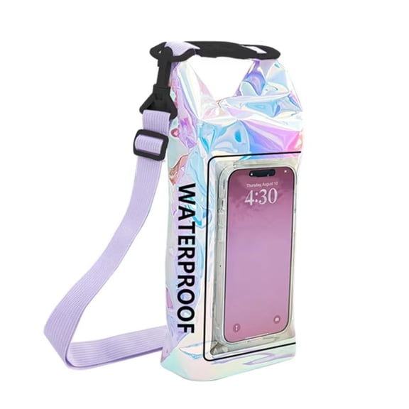 2L Portable Waterproof Dry Bag Outdoor Swimming Storage Backpack with Touch Screen