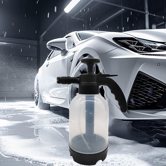 2L Pressure Watering Can, Adjustable Nozzle Setting, High Pressure Atomization Tech, Durable Plastic Frame, Multipurpose Spray Pot for Auto Cleaning, Household Gardening and Daily Sanitation Works