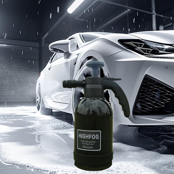 2L Pressure Watering Can, Adjustable Nozzle Setting, High Pressure Atomization Tech, Durable Plastic Frame, Multipurpose Spray Pot for Auto Cleaning, Household Gardening and Daily Sanitation Works
