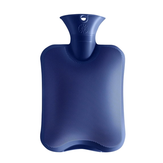 2L Ribbed Hot Water Bottle, High Density PVC Water Injection Bottle for Pain Relief and Warmth, for Home, Office, and Travel Use