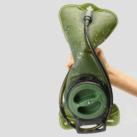 2L Sports Hydration Backpack Water Bladder | Portable Foldable Bicycle Riding Water Bag for Outdoor Camping & Hiking | Leak-Proof Drinking Reservoir with Bite & Long Hose