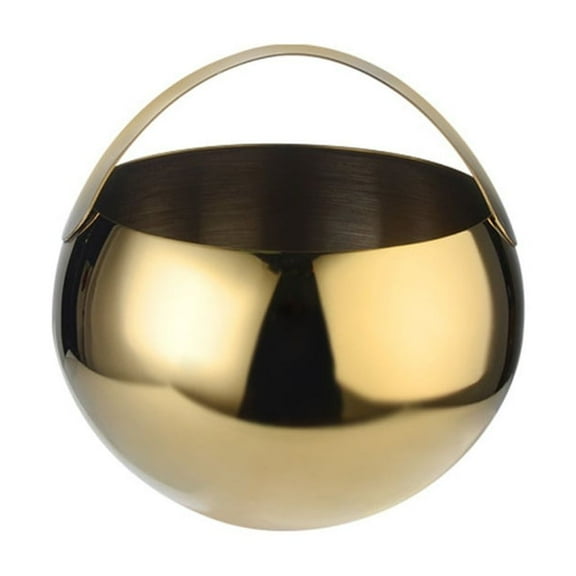 2L Stainless Steel Container with Handle Champagne Ice Bucket Gold Silver Double-Walled Insulated