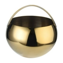 2L Stainless Steel Container with Handle Champagne Ice Bucket Gold Silver Double-Walled Insulated