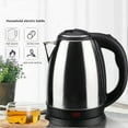 thumbnail image 1 of 2L Stainless Steel Electric Kettle – 110V, Quick Boil, Auto Power-Off, Anti-Scald Handle, , Removable Base, Safe and Durable, 1 of 8