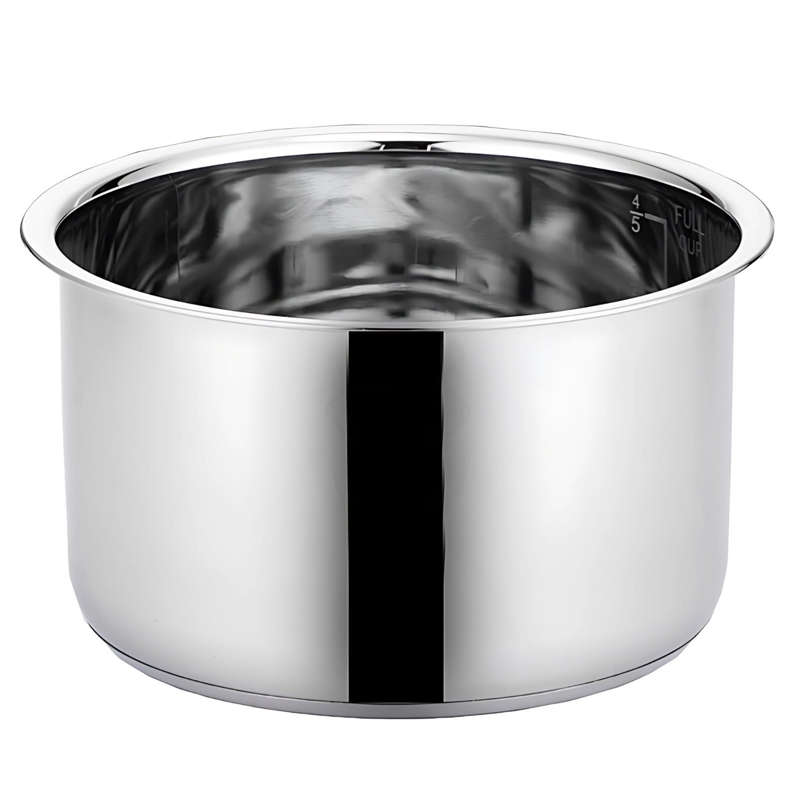 2L Stainless Steel Rice Cooker Inner Pot, 304 Stainless Steel Long-lasting and Rust-Resistant Design, Compatible with Various Cooker Models, Ideal for Home and Dorm Use