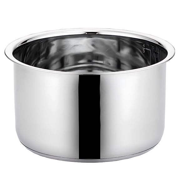 2L Stainless Steel Rice Cooker Inner Pot, 304 Stainless Steel Long-lasting and Rust-Resistant Design, Compatible with Various Cooker Models, Ideal for Home and Dorm Use