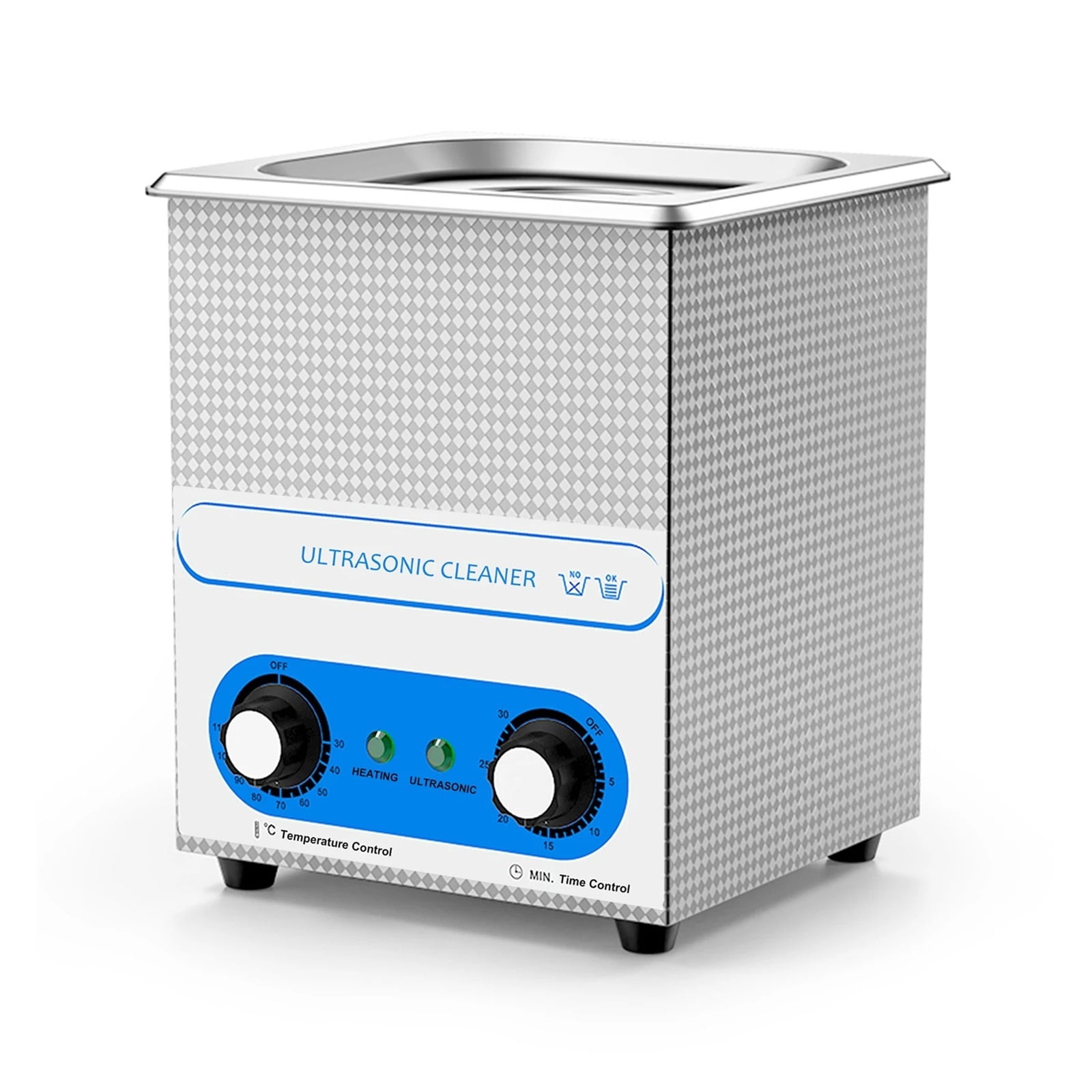 2L Ultrasonic Cleaner 40kH Ultra Cleaner with Timer Heated Ultrasound Bath Cleaning Machine for Jewellery Eyeglasses