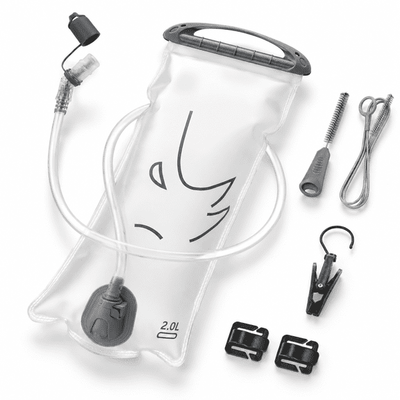 2L-White Hydration Bladder Reservoir Kit for Outdoor Hiking Cycling Camping