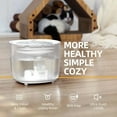 2L Wireless Cat Water Fountain with 2 Flow Mode LED Light Pet Water Fountain Cat Drinking