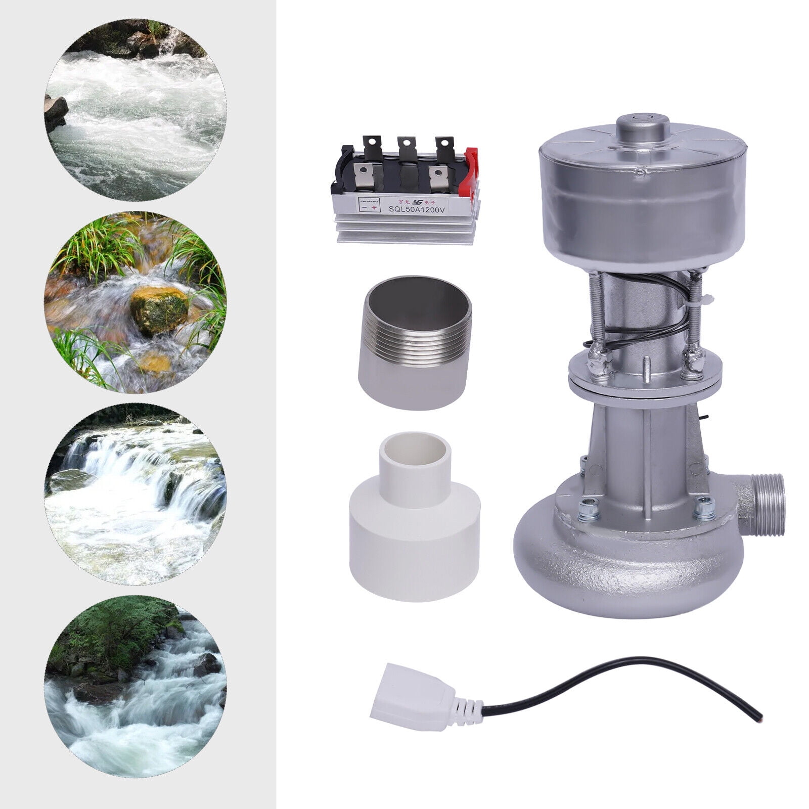 2L/s Portable Mini Hydro Generator Water Turbine Generator Hydro Power