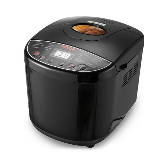 2LB 19-in-1 Bread Maker Automatic Compact Dough Machine Nonstick 3 Crust Colors Default