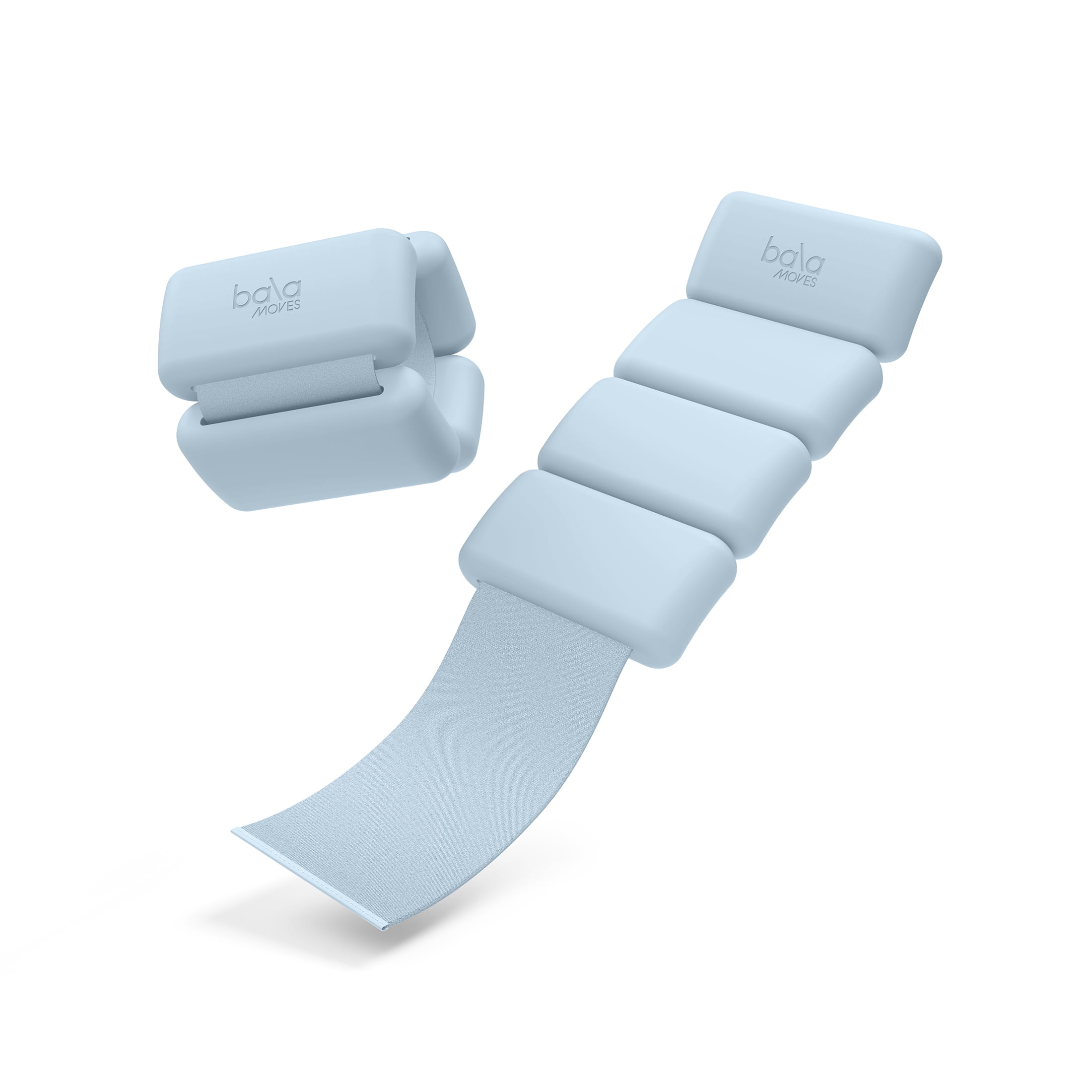 Bala Moves 2lb Wrist and Ankle Weights, Mist, Set of 2