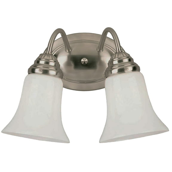 2LT WALL BRCKT BRSHD NKL WH OP