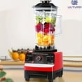 thumbnail image 1 of Vertical red blender, professional food processing machine, 2L household multifunctional food processing machine with stainless steel blades, suitable for meat, ice cubes, and fruits, 1 of 9