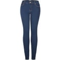 thumbnail image 1 of 2Luver, Women's, 5 Pocket Stretch Skinny Jeans, True Medium Denim, 3, 1 of 4