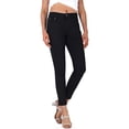 thumbnail image 1 of 2Luver, Women's, Mid Rise 5 Pockets Comfy Skinny Jeans , Black, 1, 1 of 4