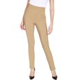 thumbnail image 1 of 2Luver, Women's, Pull On Stretch Solid Dress Pants with Side Pocket, Khaki, M, 1 of 3