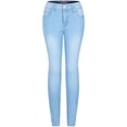 thumbnail image 1 of 2Luver, Women's, Stretchy 5 Pocket Dark acid Wash Skinny Jeans, Dark Acid Wash, 11, 1 of 2