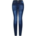 thumbnail image 1 of 2Luver, Women's, Stretchy 5 Pocket Medium Denim Skinny Jeans, Medium Denim, 15, 1 of 2