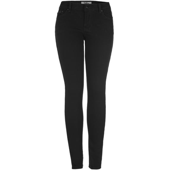 2Luver, Women's, Stretchy 5 Pocket Skinny Jeans, Black, 15