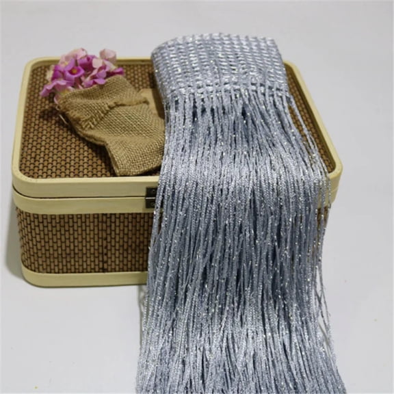 2M*1M String Curtain Tassel Glitter String Curtain Hanging Beaded Curtains Shining Room Divider Net Festival Home Decor