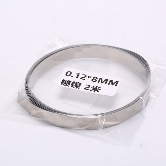 2M 8mm x 0.12 Pure Ni Plate Nickel Strip Tape For Li 18650 Battery Spot Welding