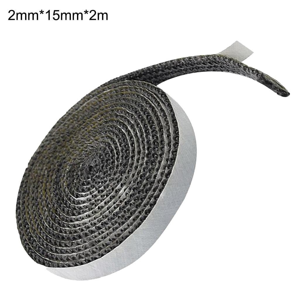 2M Black Flat Stove Rope Adhesive Glass Seal Stove Firerope Fireplace ...