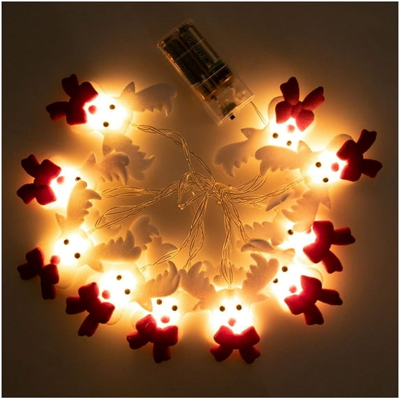 2M Elk Fairy Wood House Light String Garland Wedding Party Christmas Decoration Navidad Kerst Noel New Year Home Lamps