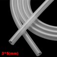 thumbnail image 1 of 2M Flexible Connector Repair Clear Food Grade Silicone Fuel Water Hose Pipe Silicone Tube Transparent Soft Rubber 3X5MM, 1 of 8