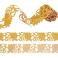 thumbnail image 1 of 2M Floral Embroidery Iron on/Sew on Polyester Ribbon Patches Hollow Trim for Costume Accessories Leaf Pattern 2-1/2 inch(65mm) Polyester, 1 of 5