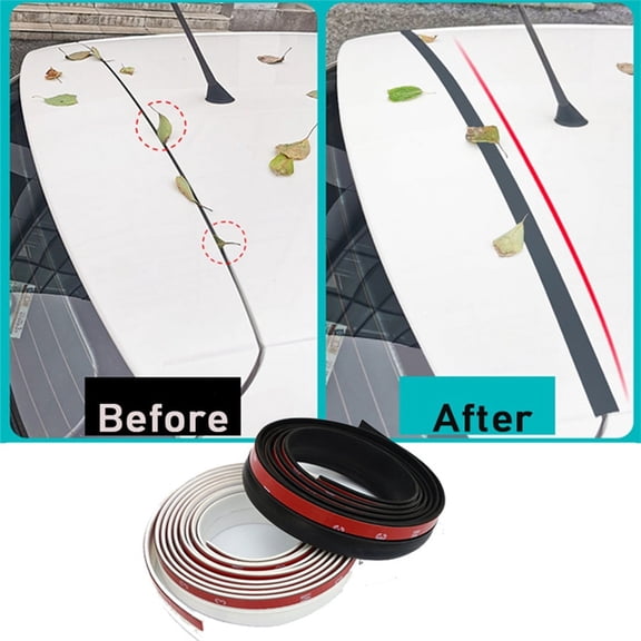 2M Hatch Trunk Top Edge Seal Black Rubber Strip Universal For SUV/MPV/Hatchback