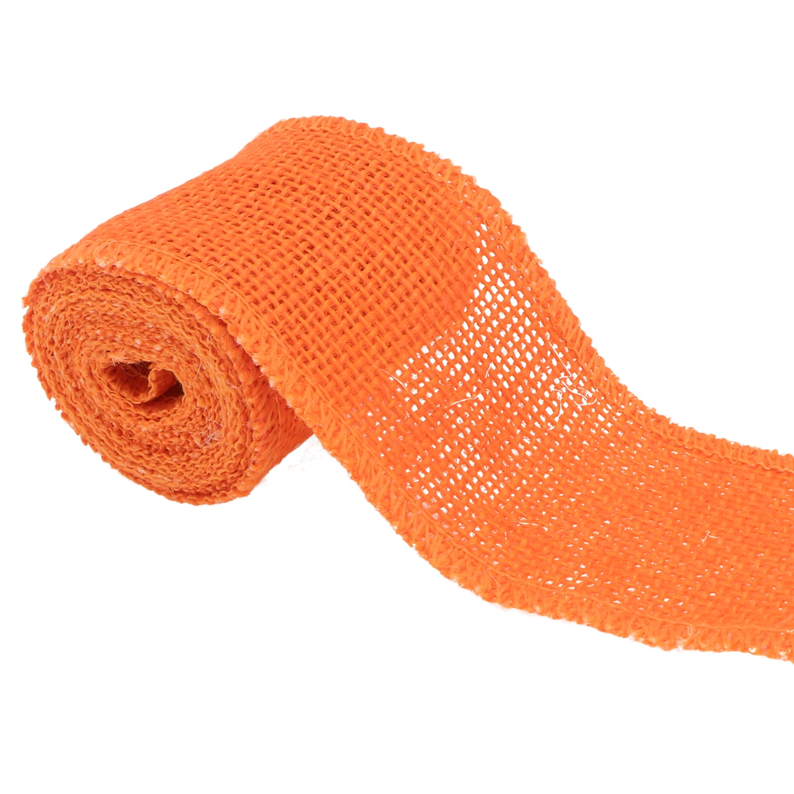 2M Jute Burlap Ribbon Roll for Christmas Decoration (Orange) - Walmart.com