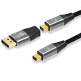 thumbnail image 1 of 2M MDP with Mini DP to DP Adapter Male to Male Mini DP to Mini DP Cable DisplayPort 1.4 4K@120Hz 8K@60Hz CABLE AND ADAPTER, 1 of 8