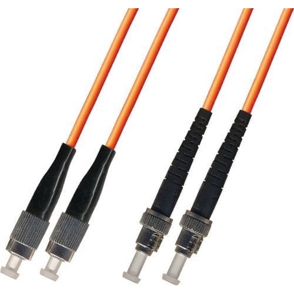 2M Multimode Duplex Fiber Optic Cable (50/125) - FC to ST