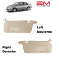 thumbnail image 1 of 2M PLASTIC Driver & Passenger Pair Sides Automotive Sun Visors for Honda Civic 2001 - 2005, 2-Pack, 1 of 5