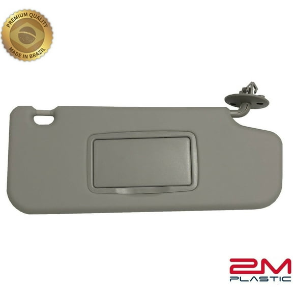 2M Plastic Sun Visor Fits Chevy Sonic 2012-2020, Spark 2013-2021, Passenger Side, Gray Replacement