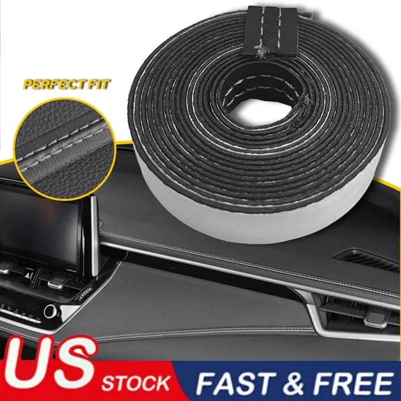 2M Pu Leather Decorative Line Strip Car Door Dashboard Strip Accessories White