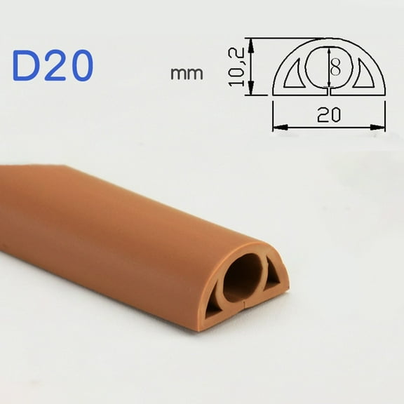 2M Pvc Rubber Wire Trough Floor Anti-Stepping And Pressure-Resistant Wire Trough