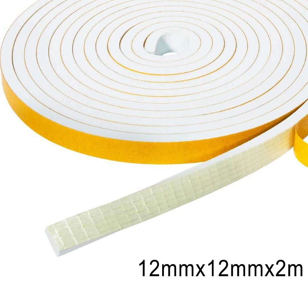 2M Rubber Seal Weather Strip Foam Sticky Tape Door Draught Excluder