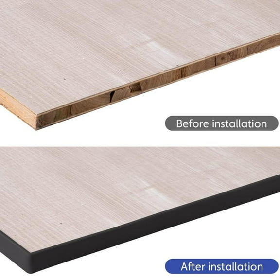 2M Self-Adhesive Edge Banding Strips For Furniture Protection - Multiple Colors Black Smile Home