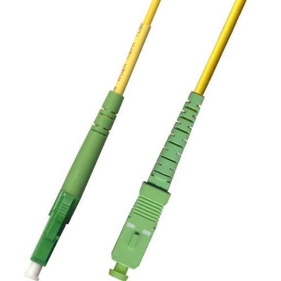 2M Singlemode Simplex Fiber Optic Cable (9/125) - LC/APC to SC/APC