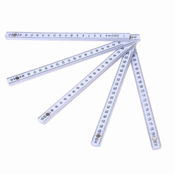 2M Slide Ten-Parts Fold Up Ruler, 78 Inches / 200 cm Versatile Inside Reading Carpenter's Folding Ruler, Lightweight and Compact Measuring Tool